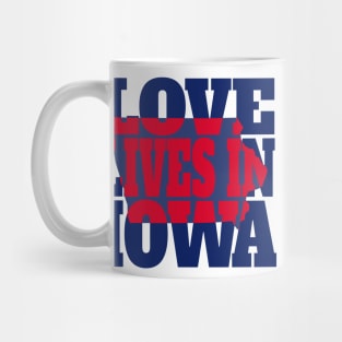 Love Lives in Iowa Mug